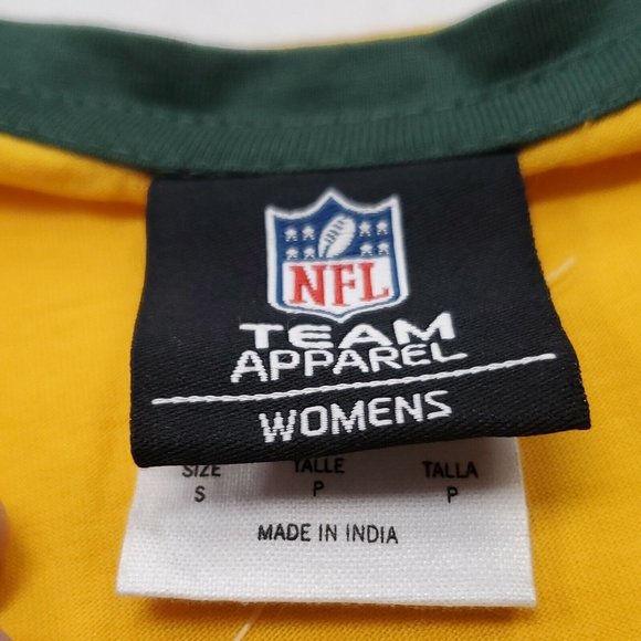 NWT Green Bay Packers Yellow Long Sleeve Top Shirt Women's Small New With Tags - Picture 3 of 8